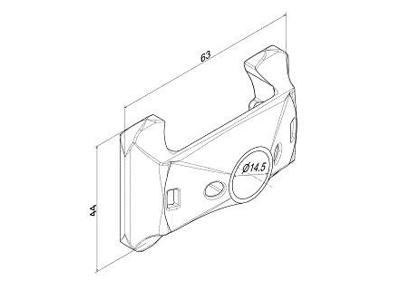 Finger beskyttelse for kørerulle 2"