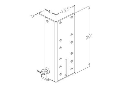 Bundbeslag par ikke justerbar, max 560kg