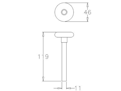 Kørerulle 2" kort, standard