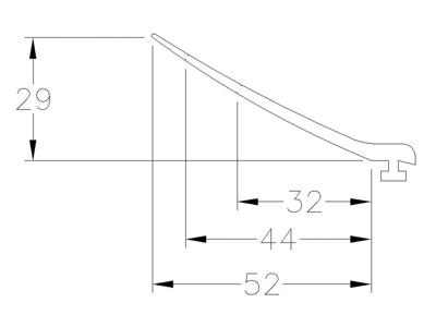 Top-gummi flex, EPDM, Pris pr. meter