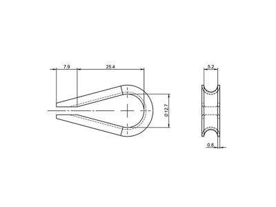 Kovs for 4mm & 5mm wire, galv