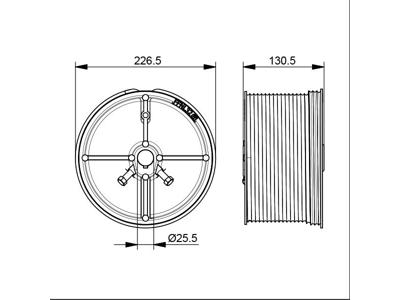 Wiretromle norm. Lift, 1", H-max=10175mm