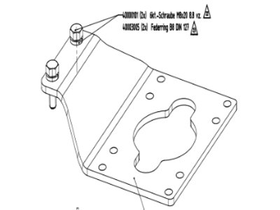 GFA motor beslag Type:SG40 Typ A