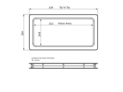 Vindue thermoplexi. Plastik ramme