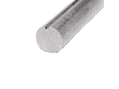 Aksel 1 1/4" massiv med notgang, galv L=6000mm