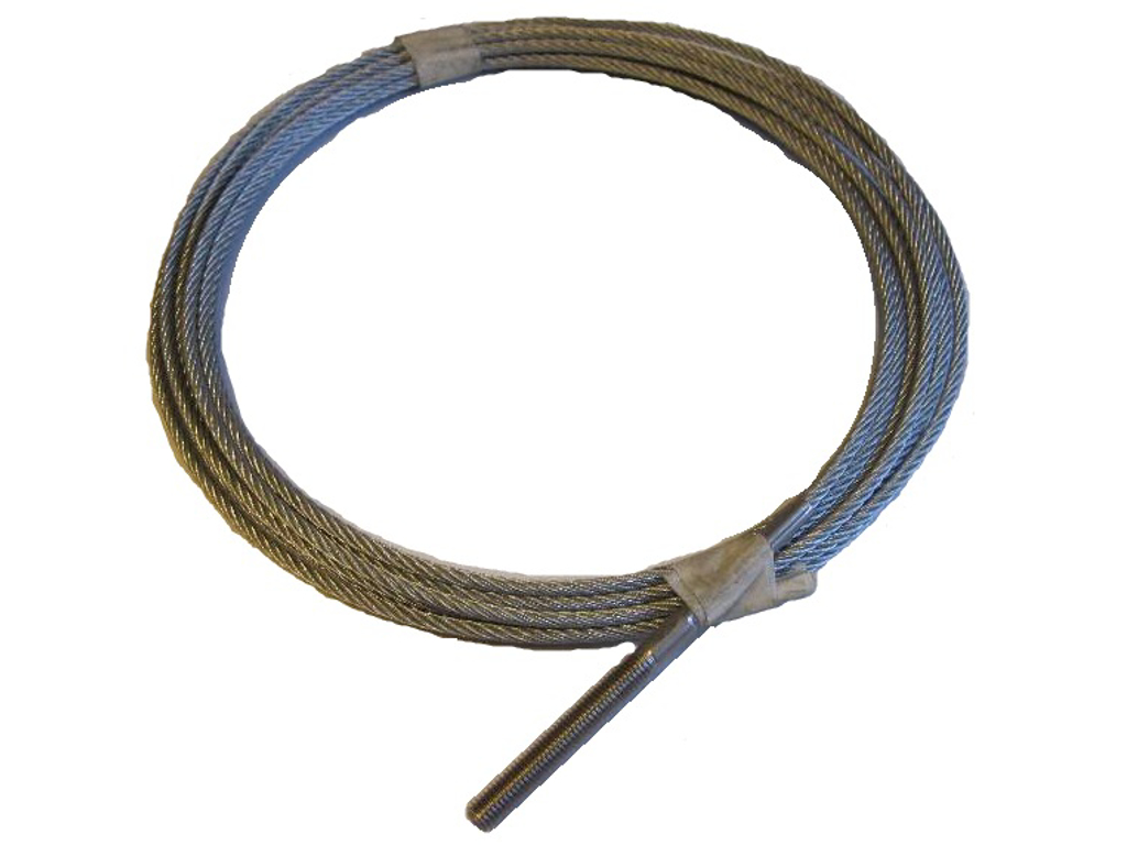 4,2mm Wirestrop galvaniseret, med rustfri gevindterminal/friende 7,4m