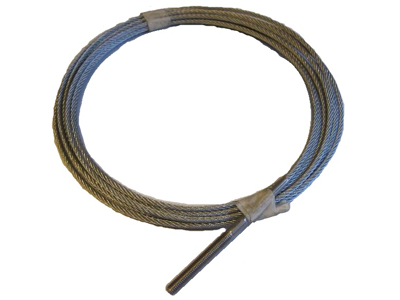 4,2mm Wirestrop galvaniseret, med rustfri gevindterminal/friende 7,4m