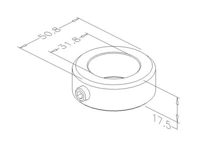 Stop ring 1 ¼", galv