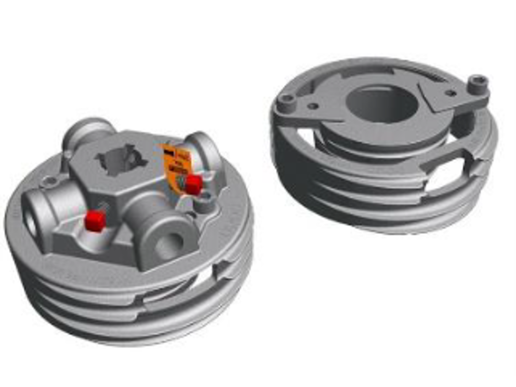 Fjeder fittings for duplex fjedre