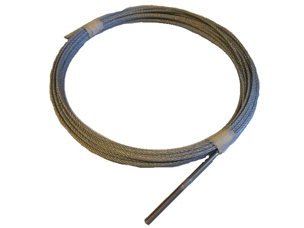 4,2mm Wirestrop galvaniseret, med rustfri gevindterminal/friende 18m