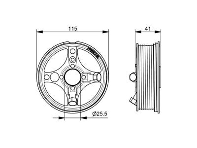 Wiretromle sta. Lift type 8, 1"