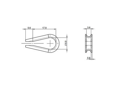 Kovs for 3mm wire, galv