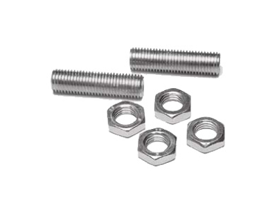 Bolt og møtrik M16, hul, 4 halv møtrik