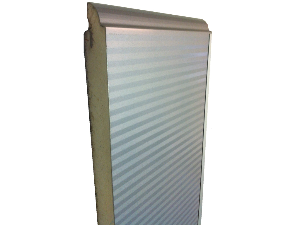 Alpha Garage Topsektion, 610x40mm, 16mm Micro rib 9006