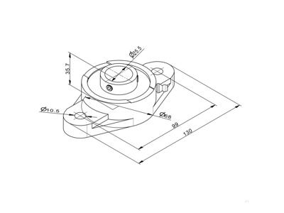 Leje 1" med leje block