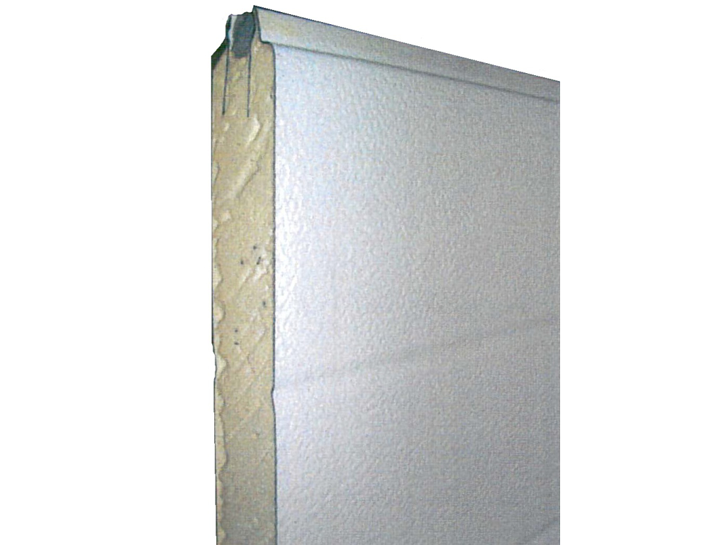 Alpha ISO40 Bundsektion, 610x40mm Stål, Stucco-Planke 9002