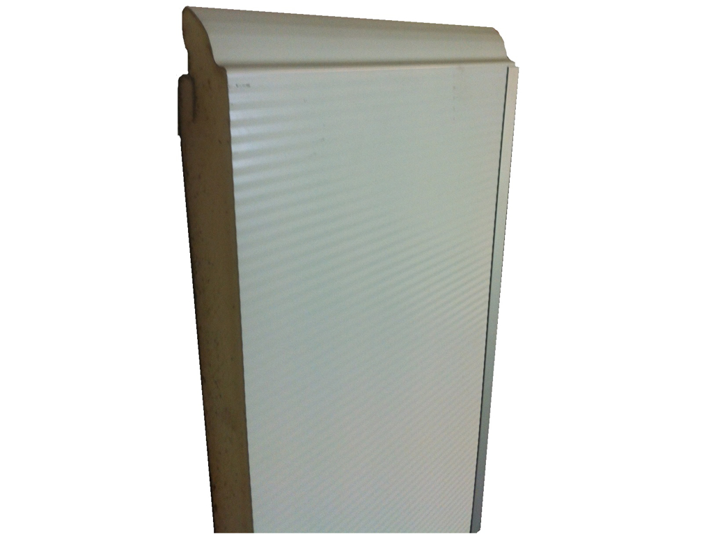 Alpha Garage Topsektion, 610x40mm, 8mm Micro rib 9016