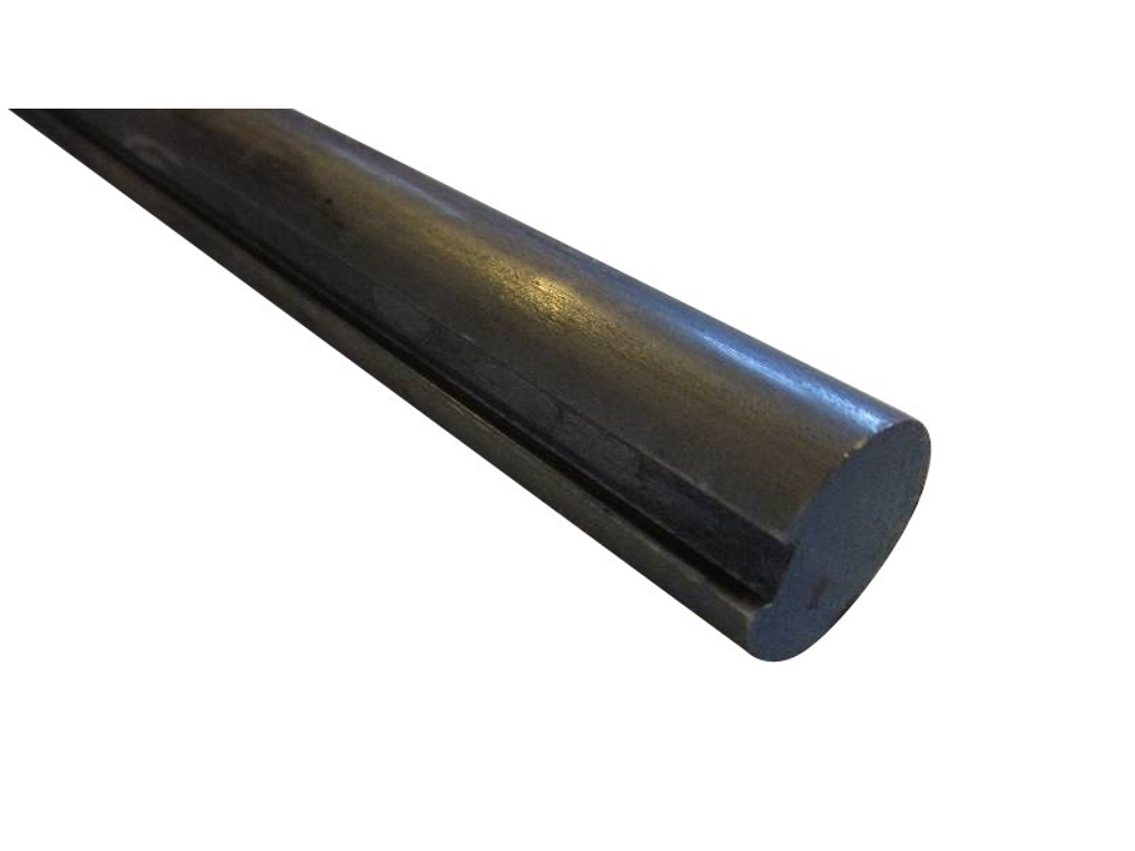 Aksel 1" massiv med notgang, L=6000mm