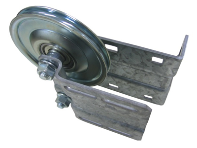 Wirehjul, galv. (Vertical løft) Venstre