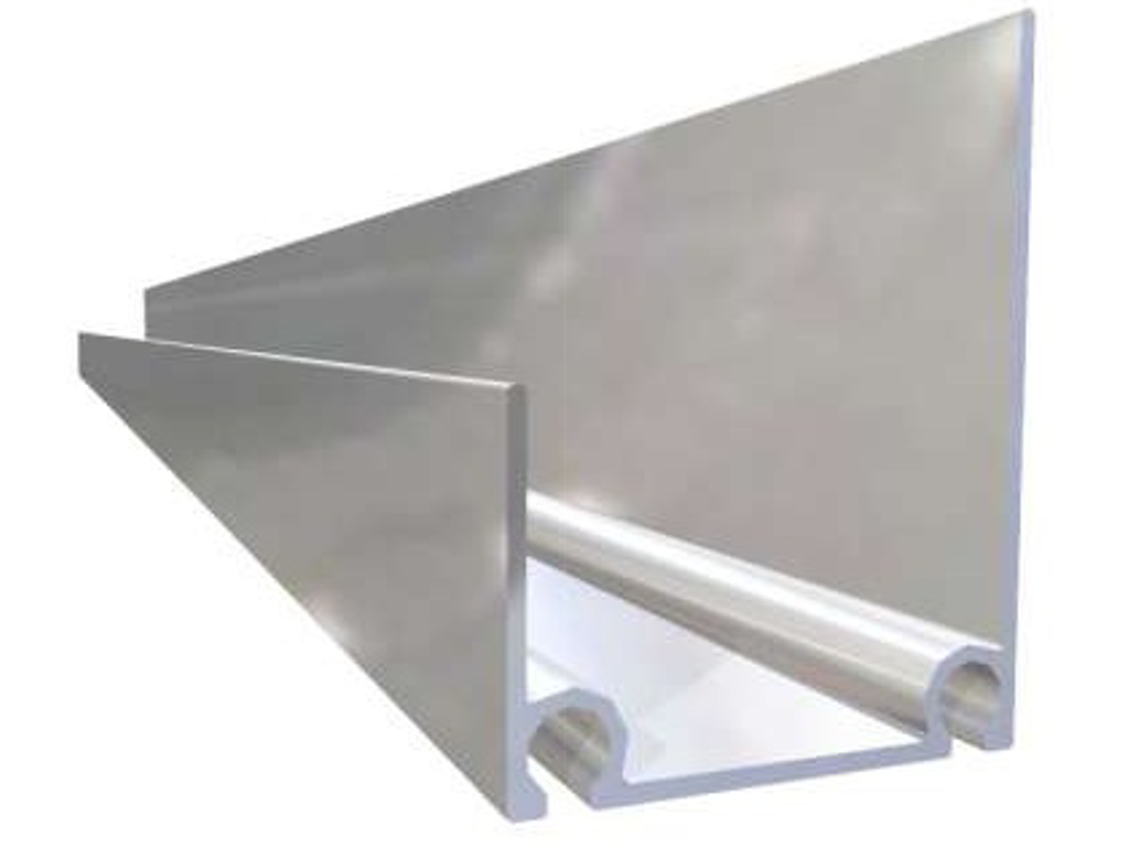Top/bund profil, alu, for 45 mm panel L=5600mm